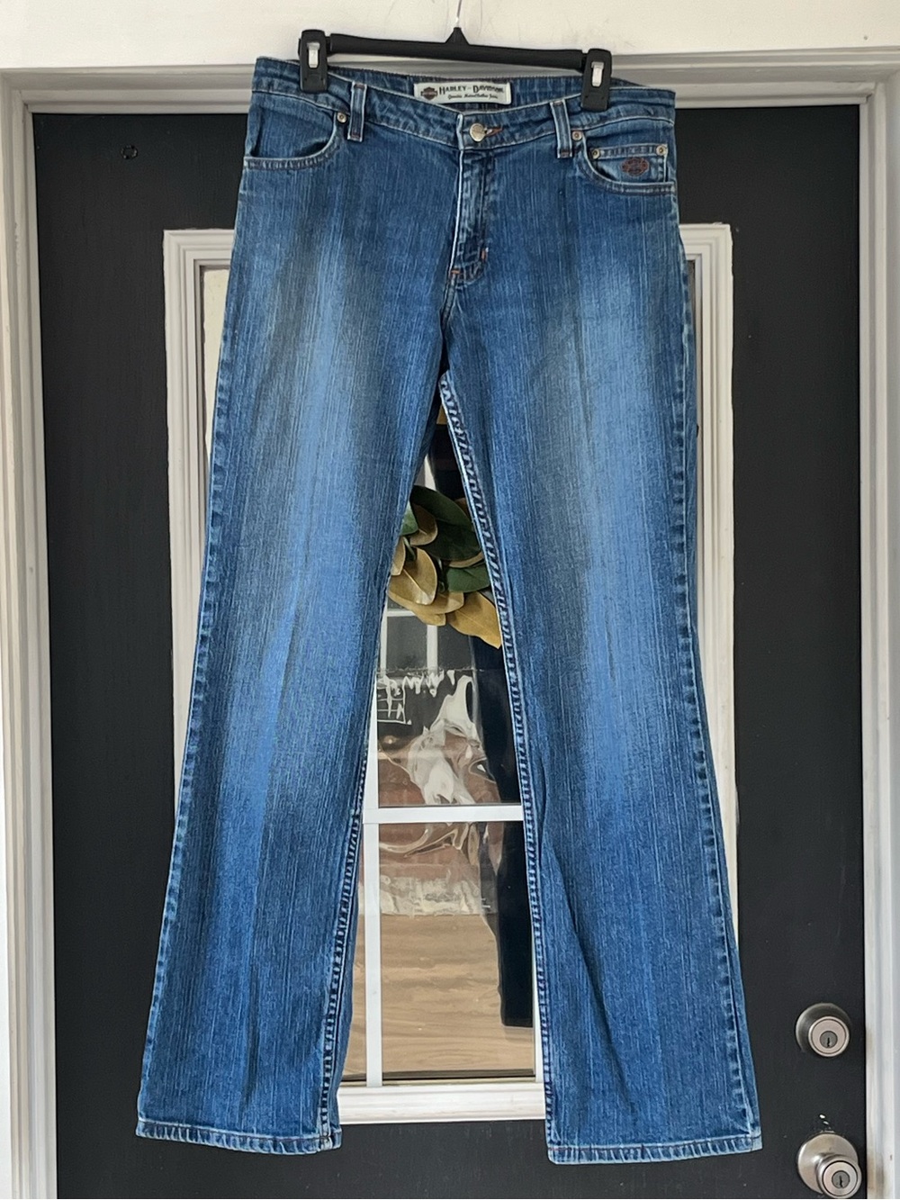 Harley Davidson boot cut blue jeans